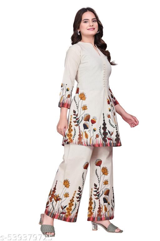 Premium Cotton Kurti Palazzo Set