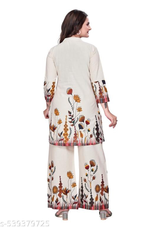 Premium Cotton Kurti Palazzo Set
