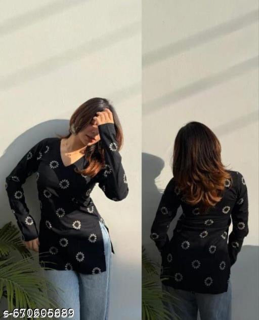 Elegant Printed Cotton Kurti Set
