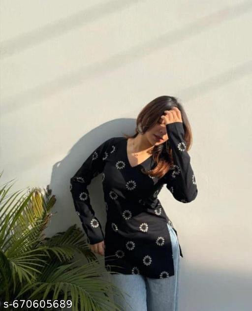 Elegant Printed Cotton Kurti Set