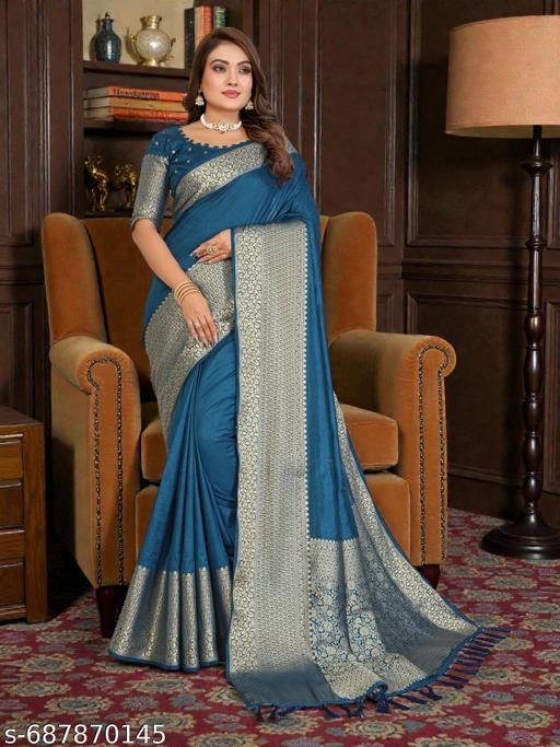 Royal Blue Couple Ethnic Wear Set