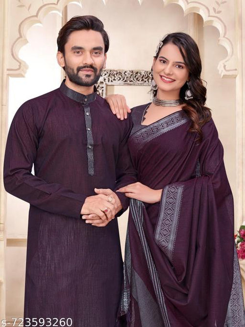 Elegant Couple Ethnic Wear Set